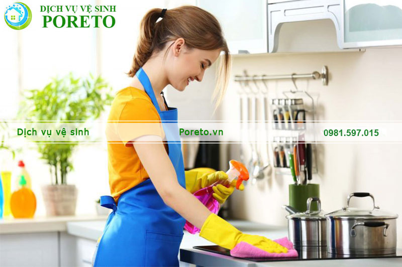 dịch vụ vệ sinh nhà ở uy tín tại quận Thủ Đức poreto